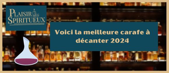 Voici la meilleure carafe à décanter 2025