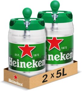 Le fût de bière Heineken de 5 L