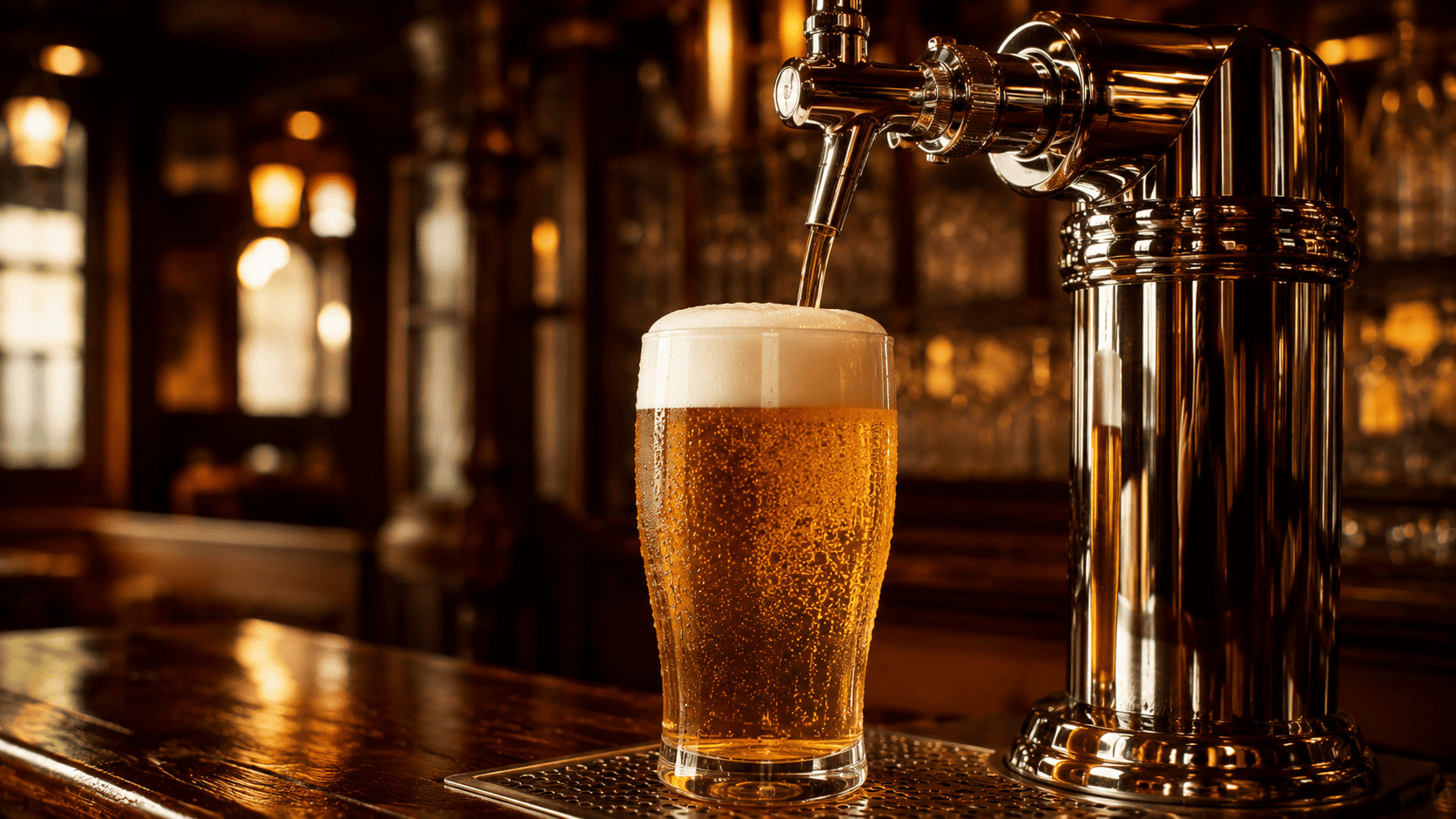 Tireuse à bière professionnelle Lindr installée en bar